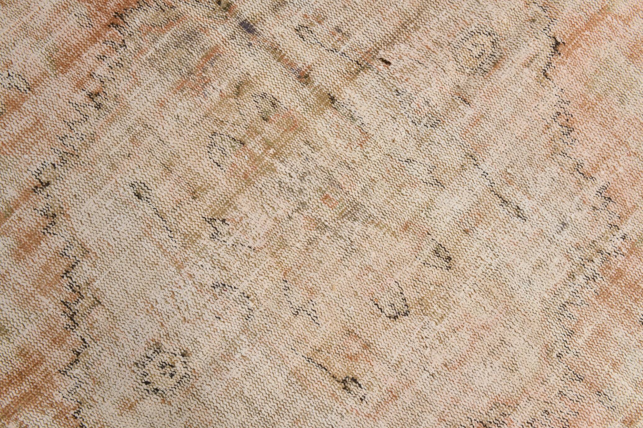 7X11 Pale Orange Beige Turkish Aea Rug, 202x320Cm SK 21060