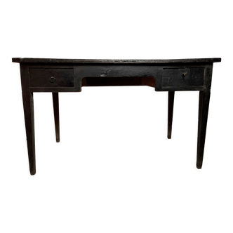 Black desk two drawers