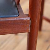 Set of 4 vintage Scandinavian teak Breox chairs, 1960