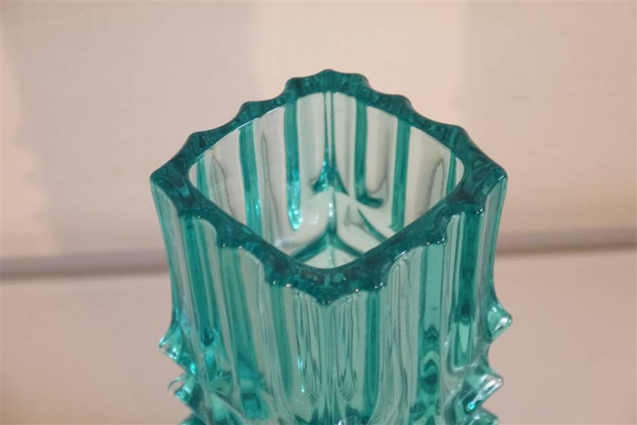 Glass vase by Vladislav urban 1960