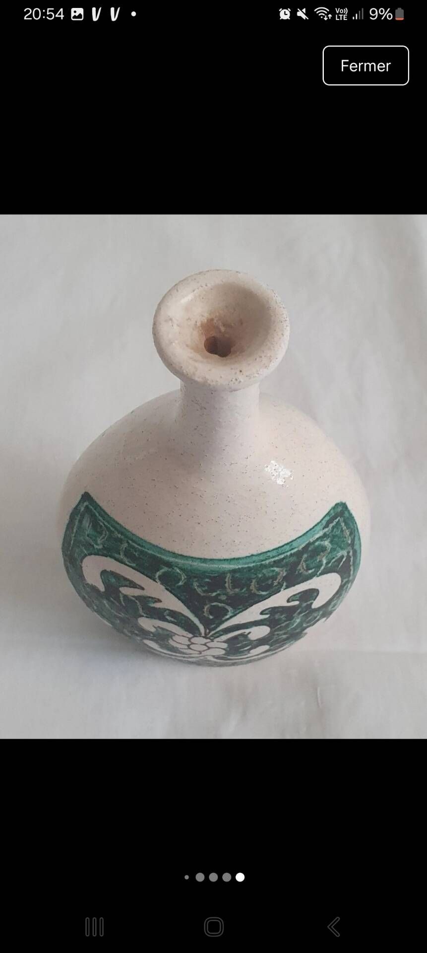 Pair of vintage soliflores in ceramic from Umbria, Italy – Carli Assisi