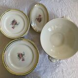 Flat porcelain plates - Moulin des Loups