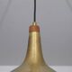 Danish brass and teak pendant lamp 1960
