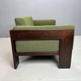 Tobia Scarpa new Green Boucle "Bastiano" 2-Seater Sofa for Knoll, 1960s