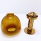 Scandinavian candle holder Hans-Agne Jakobsson Claudia honey L102/27 1960