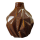 Vintage brown ceramic vase