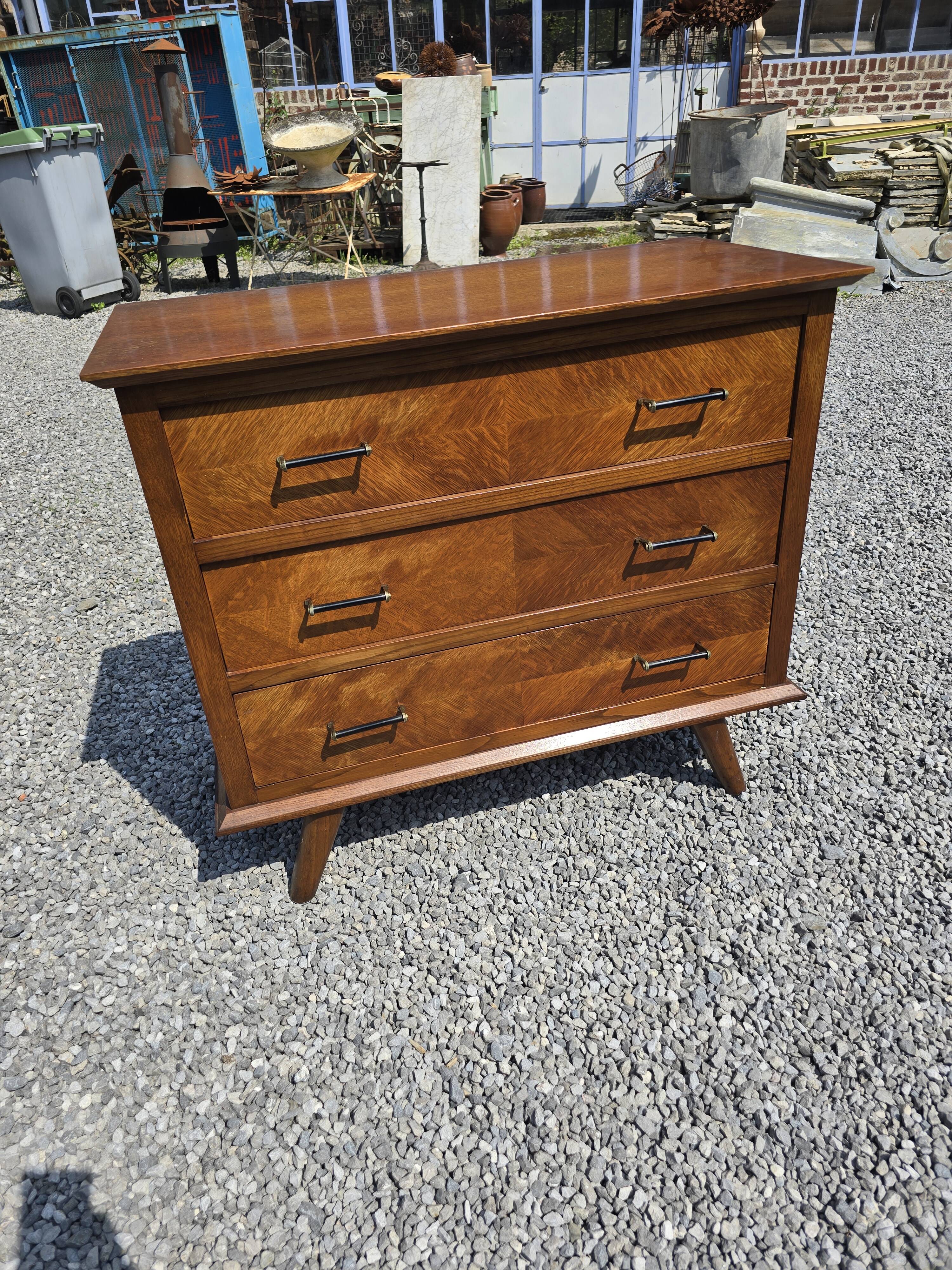Commode vintage en chêne des années 60