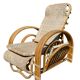 Vintage Rattan and Bamboo Chaise Longue from the 60s Italy