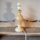 Beige marbled stone lamp base