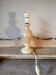 Beige marbled stone lamp base