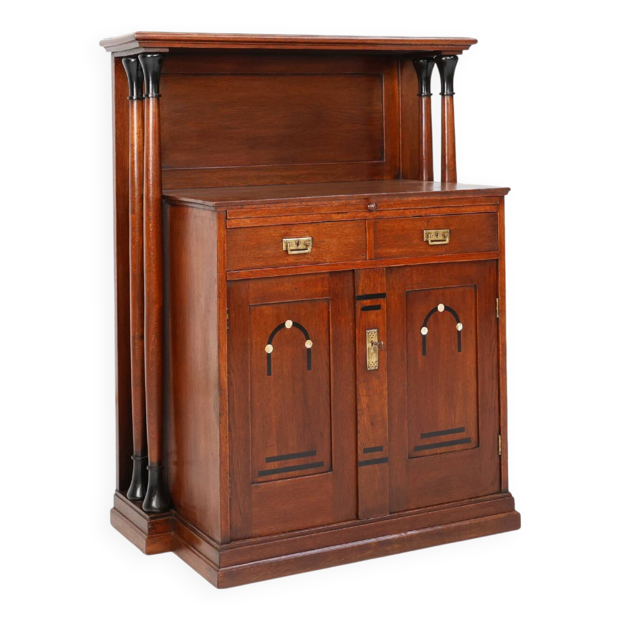 Secession high cabinet the Vienna Art Nouveau style, Austria ca. 1905