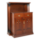 Secession high cabinet the Vienna Art Nouveau style, Austria ca. 1905