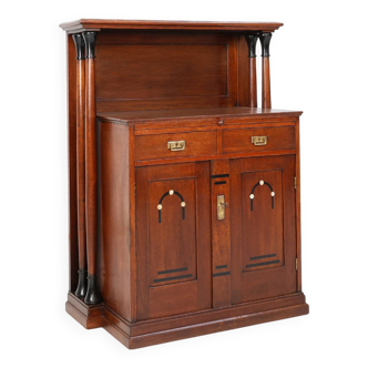 Secession high cabinet the Vienna Art Nouveau style, Austria ca. 1905