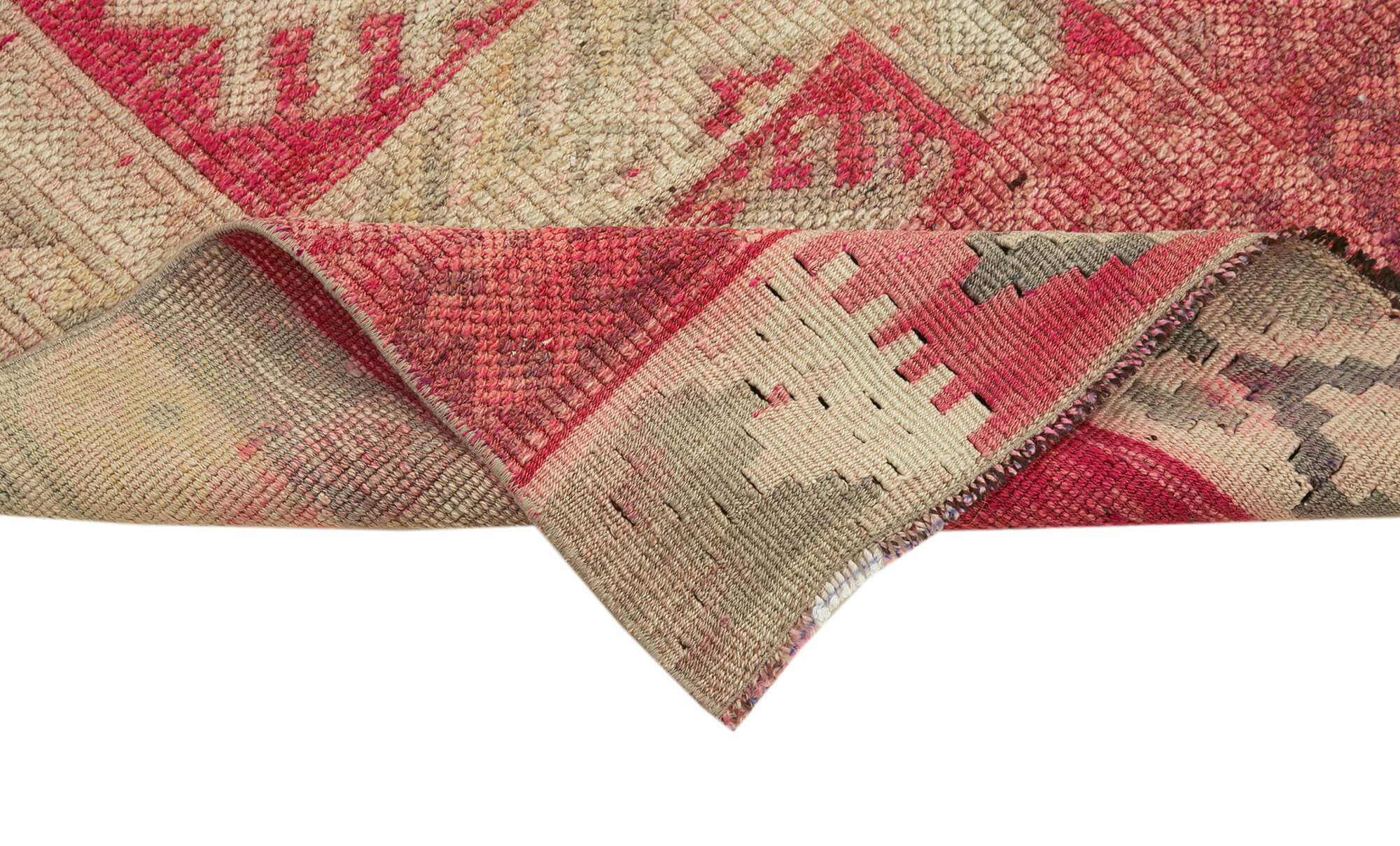 Handwoven one-of-a-kind anatolian beige runner rug 80 cm x 283 cm