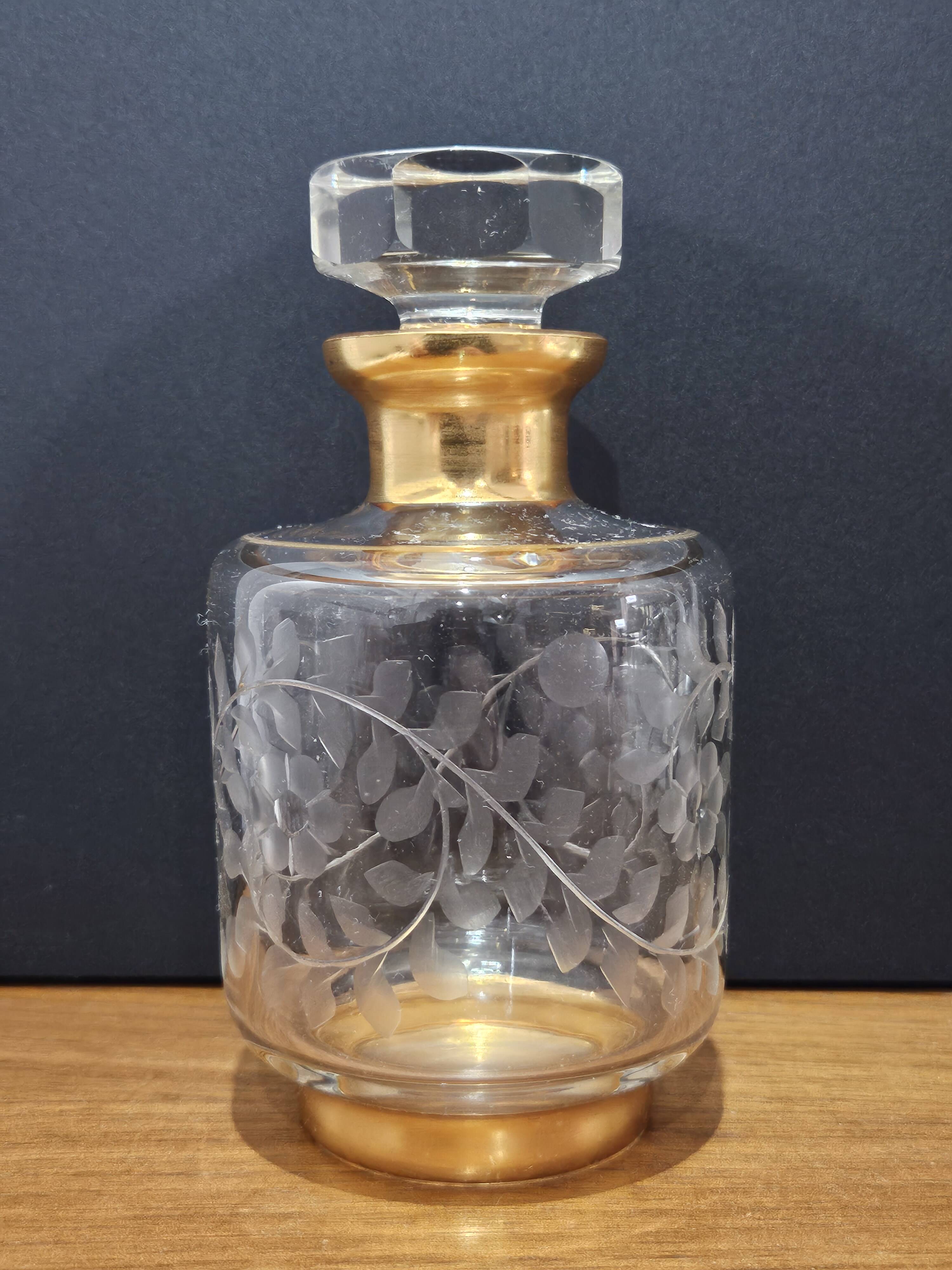 Luxurious Baccarat Crystal Flacon, France, 1890-1910