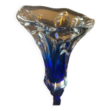 Two-tone glass paste vase from the 70s