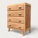 Art Deco wooden chest of drawers