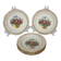 5 Limoges Porcelain Dessert Plates with Bow, Flowers and Basket