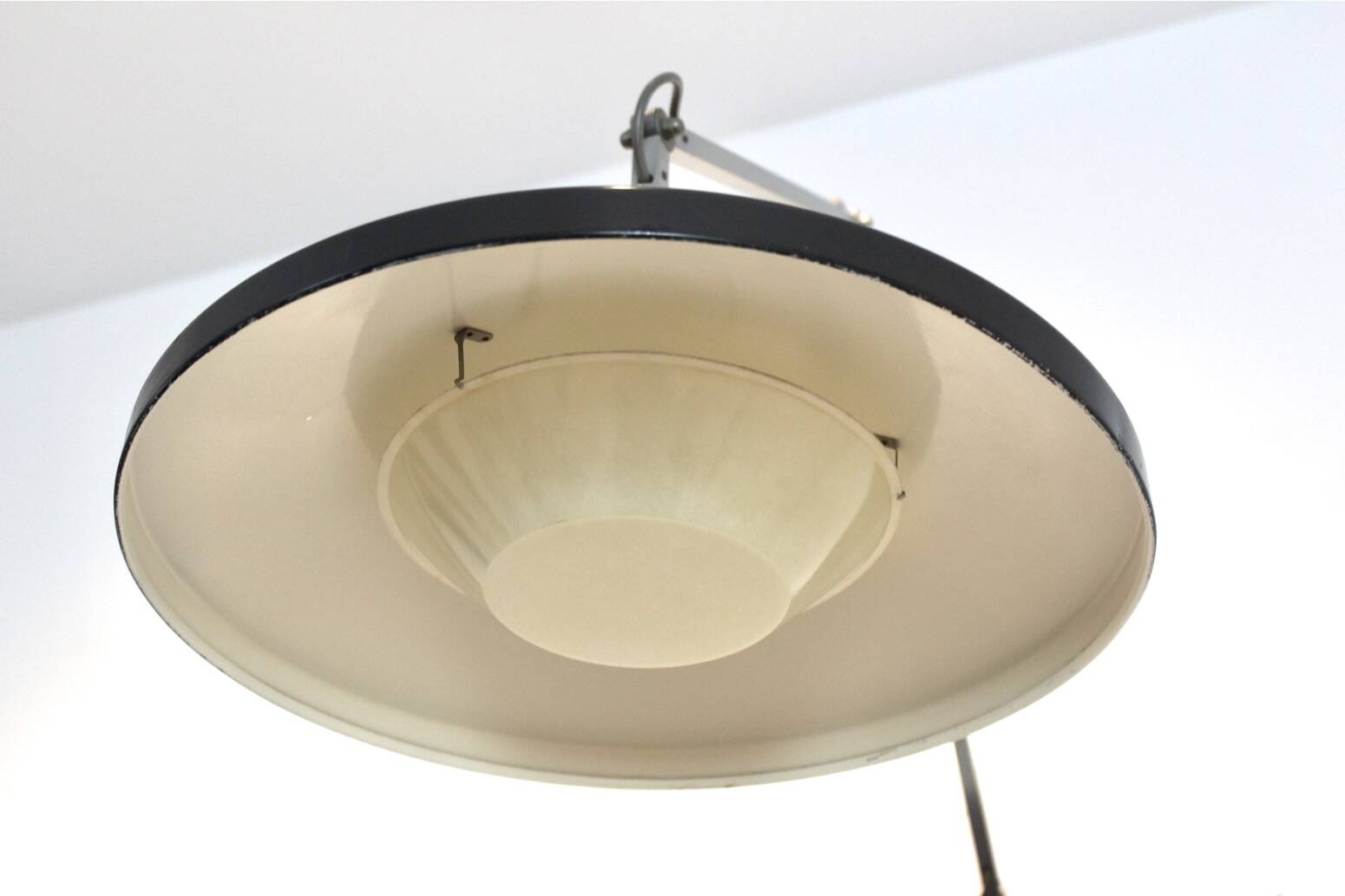 Gispen Panama Wall Lamp No. 4050 by Wim Rietveld & André Cordemeyer – Black