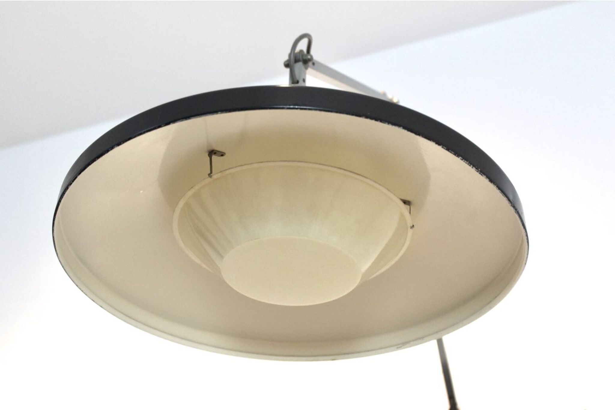 Gispen Panama Wall Lamp No. 4050 by Wim Rietveld & André Cordemeyer – Black