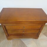 Louis Philippe style cherry wood chest of drawers