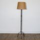 Hammered iron floor lamp in the style of Marolles