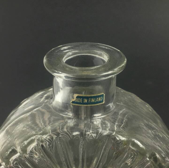 Vase Aurinkopullo (Tournesol) Mid-Century en Verre par Helena Tynell pour Riihimäki Lasi, Finlande, 1960s