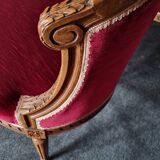 Basket bench with its 2 armchairs