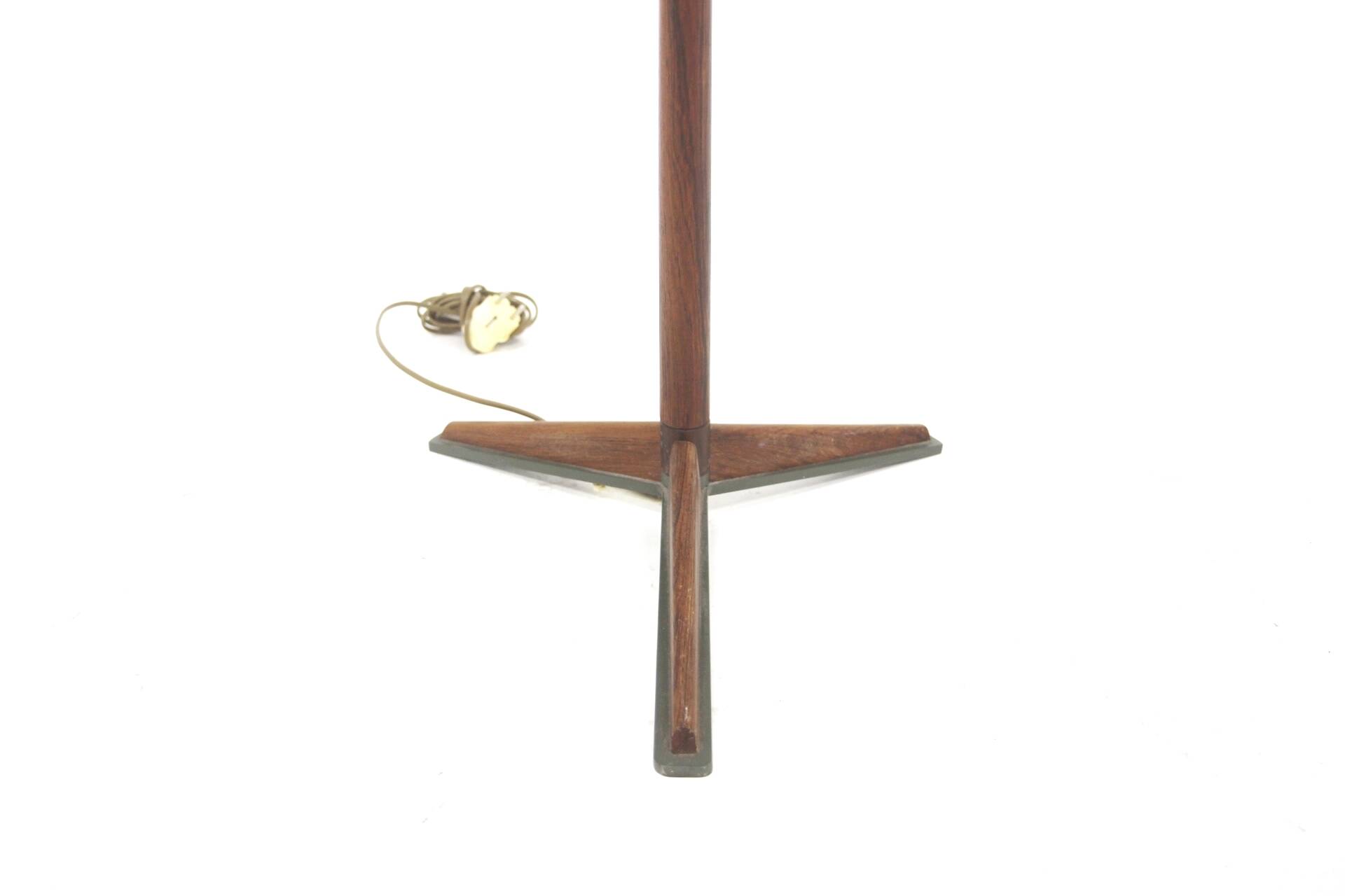 Scandinavian rosewood floor lamp, Möllers Armaturfabrik, Eskilstuna, Sweden, 1960