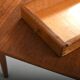 Fine Danish freestanding Desk in Teak and Oak 1960s