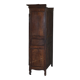 Antique Carved Wardrobe Dated 1844 with Shaped Panels