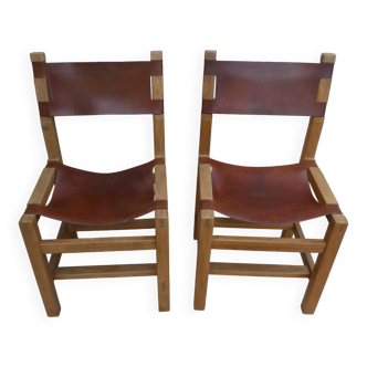 Pair of leather chairs from Regain