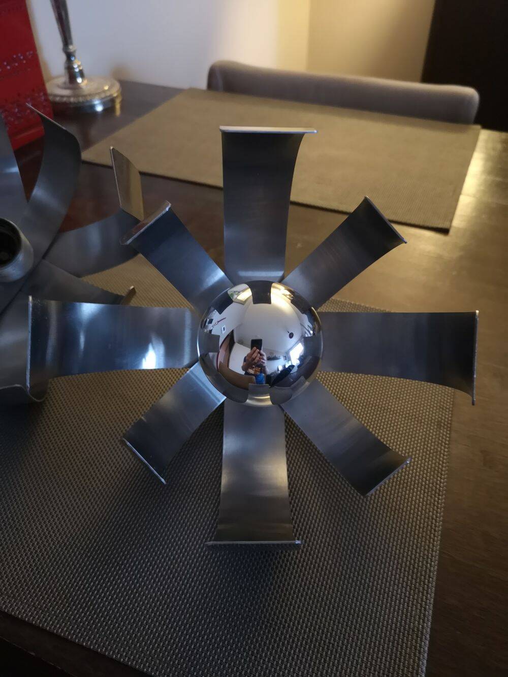 Pair of brushed steel wall lights - attr. to Jocelyne Trocmé - 1970s