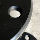 Suzy folding chair by Adrian Reed — Brown wooden mid-century minimalist folding chair, compact X-frame