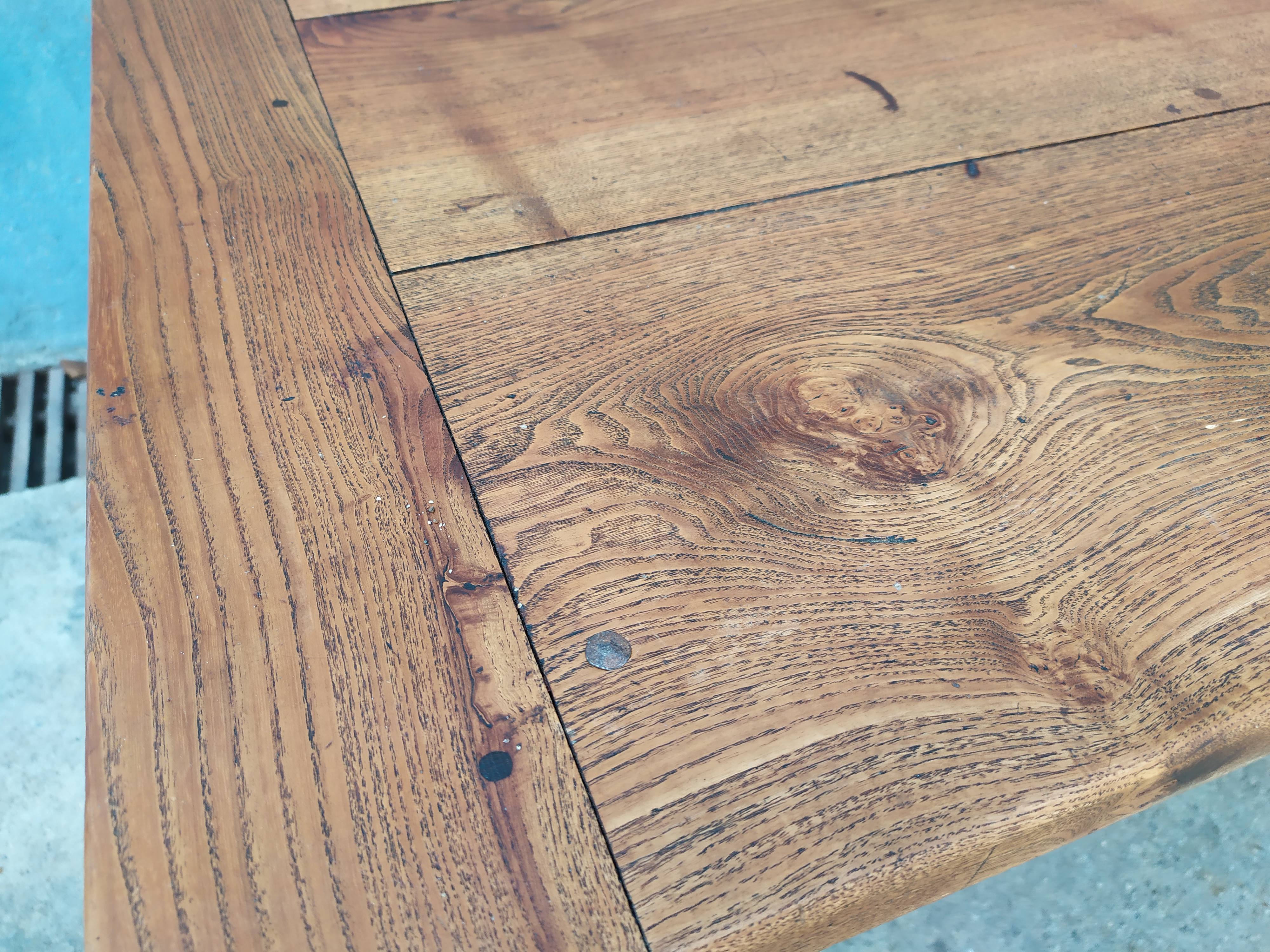 Table de ferme en chêne