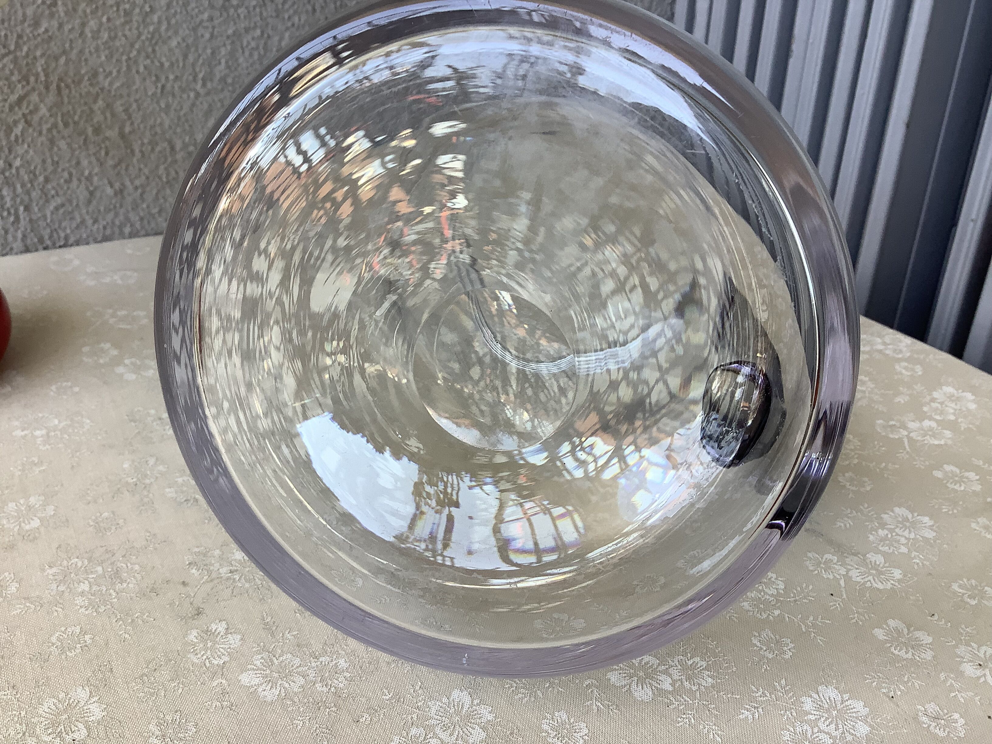 Design blown glass decanter