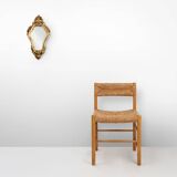 French Louis XV style shell mirror in wood and plaster, France