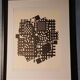 Optical Art Table - Victor Vasarely - Linear Structure - Frame 50x