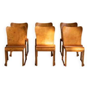 Set of 6 dining chairs by Axel Larsson