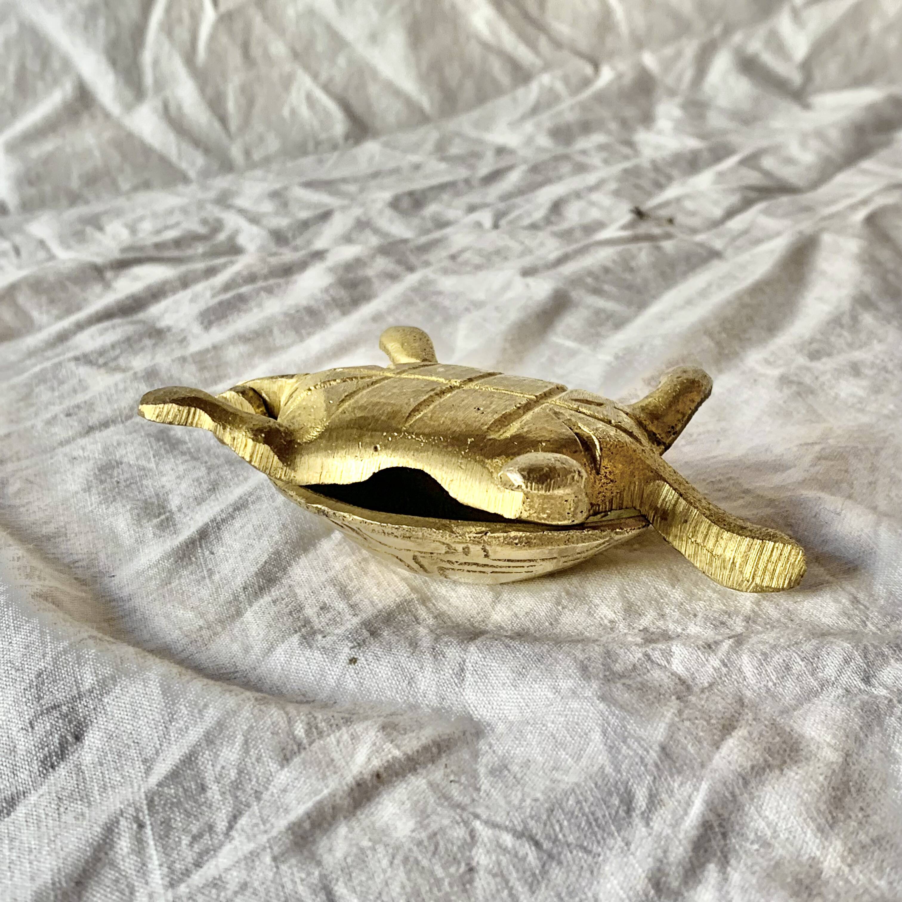 Brass "turtle" ashtray