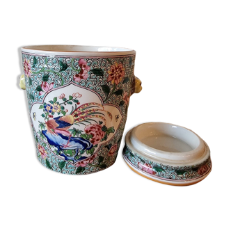 Cache-pot en porcelaine française de style chinois, seconde moitié du XXe siècle