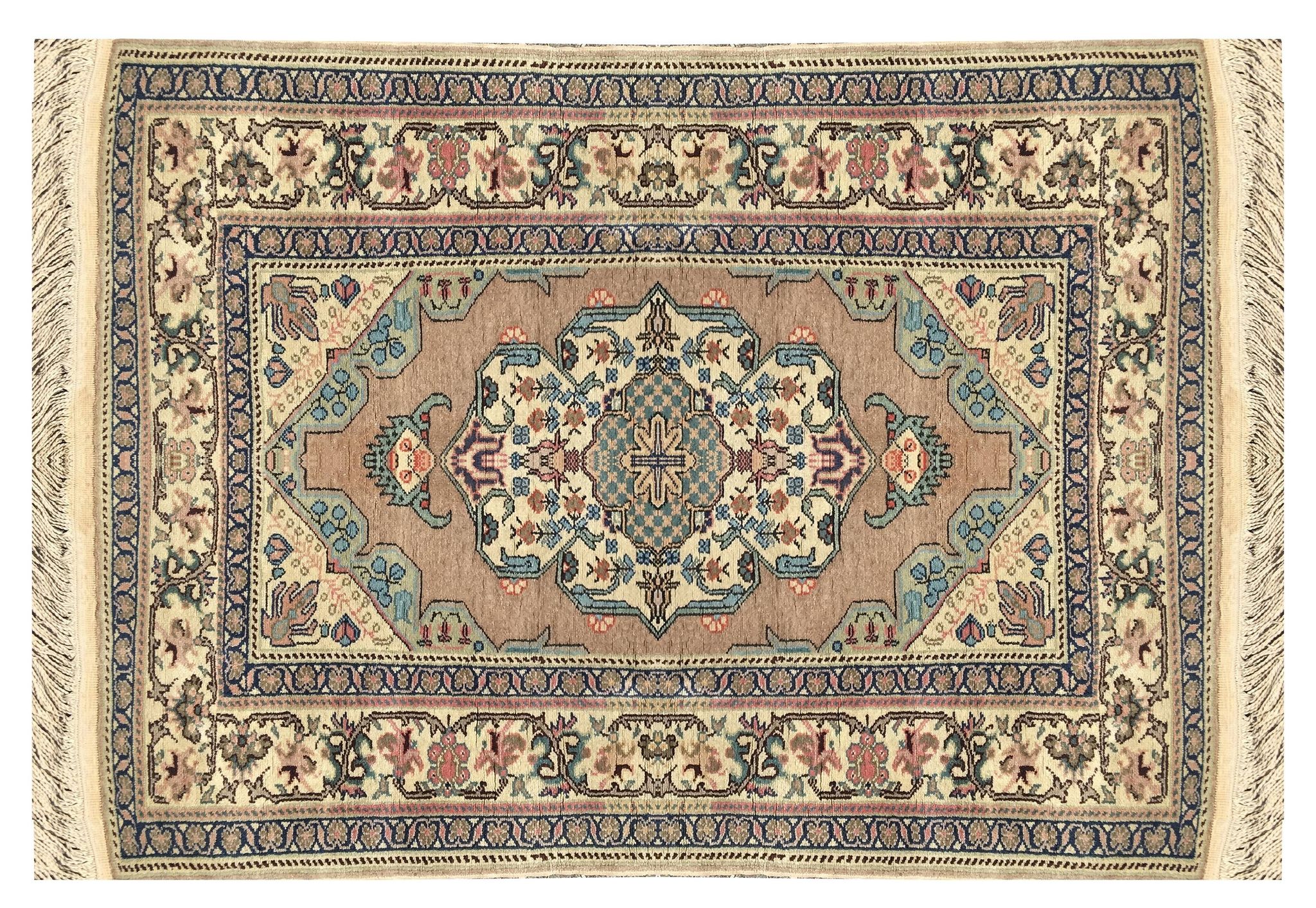 Tapis d'orient Turque Kula Fait main :  0.91 x 1.36 M - en laine