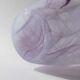 Vintage Murano glass vase from the 1970s, lilac and white swirl.