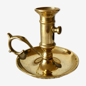 Old candle holder "to make binet" with sliding pusher style nineteenth century