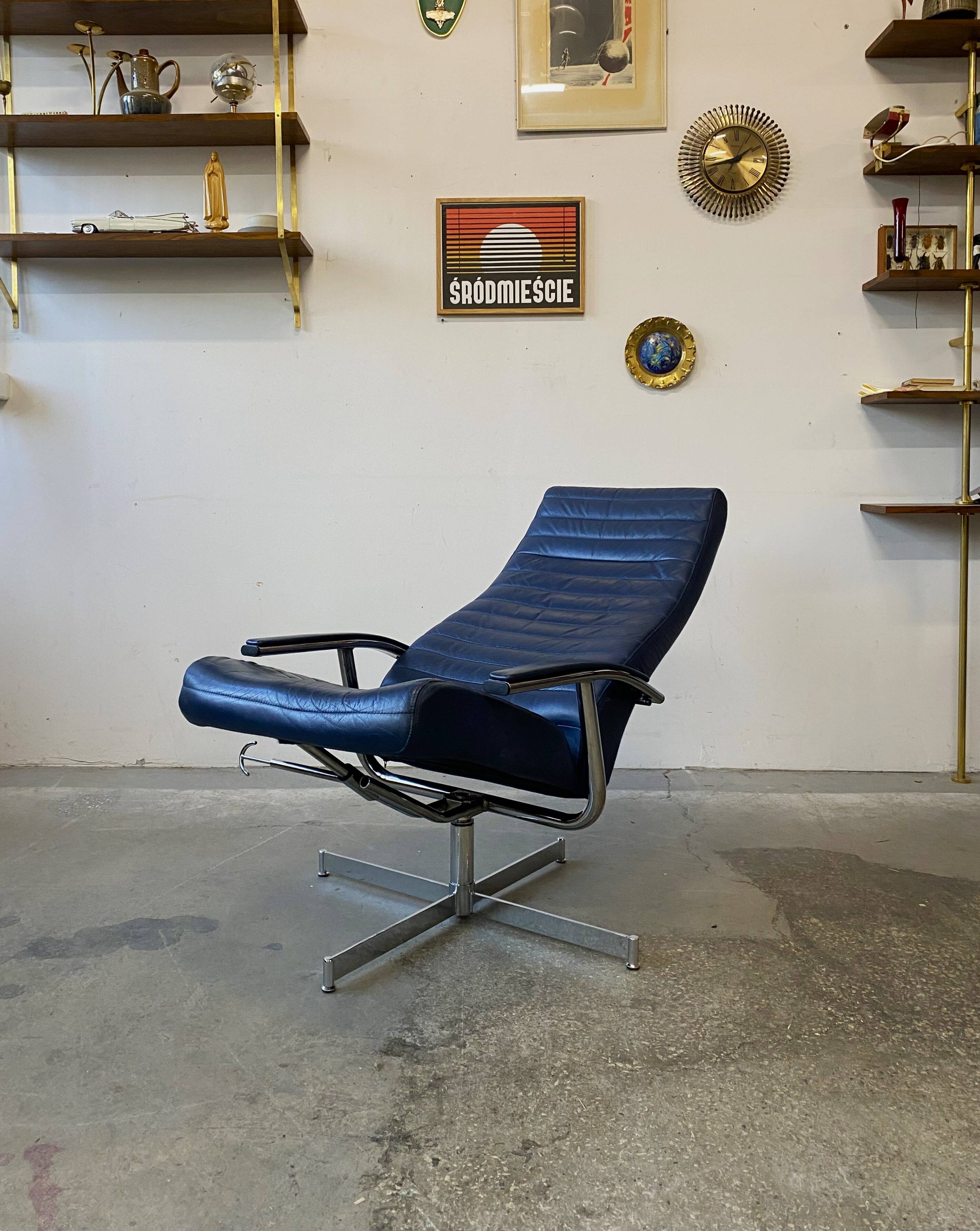 Swivel Lounge Chair, Bolia, Denmark, 1970s, mid-century, vintage