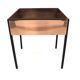 Scandinavian metal planter, Sweden, 1960