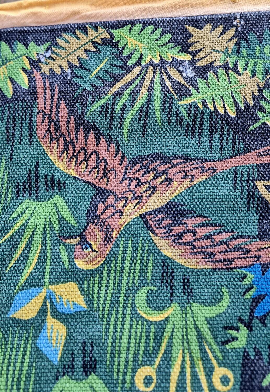 Tapisserie ancienne signée Roga, années 60