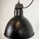 Industrial Bauhaus Black Enamel Pendant Light, 1930s