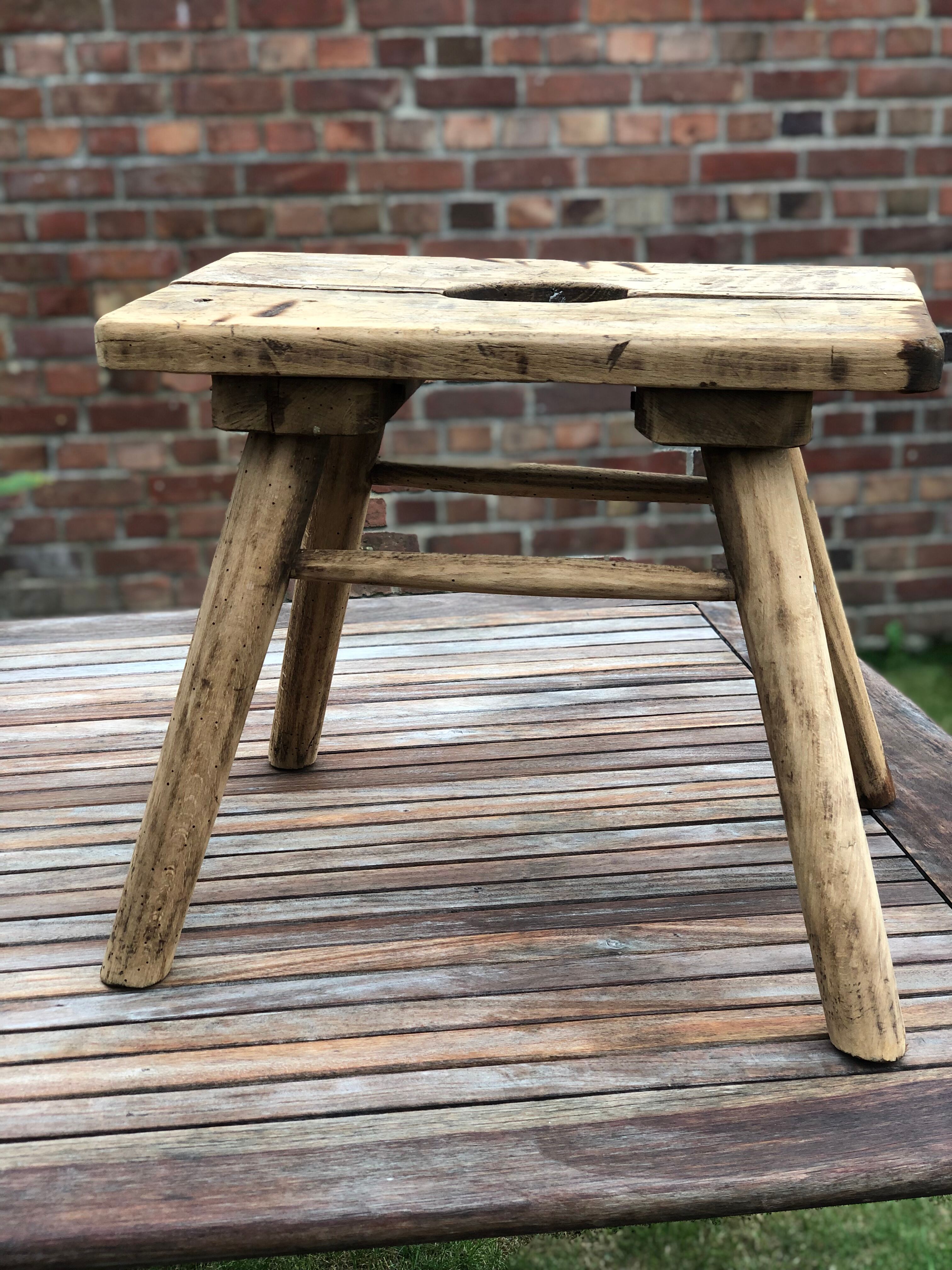 Old milking stool
