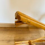 Pair of adult rattan armchairs